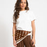 Triangle Scarf Polkadot Brown - Things I Like Things I Love