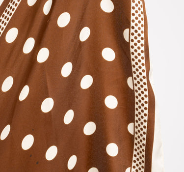 Triangle Scarf Polkadot Brown - Things I Like Things I Love