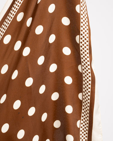 Triangle Scarf Polkadot Brown - Things I Like Things I Love