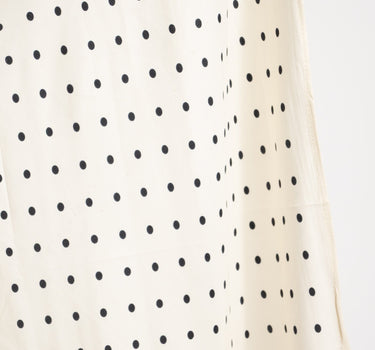 Triangle Scarf Polkadot Off White - Things I Like Things I Love