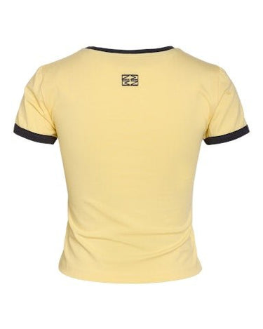 Twin Contrast Baby Tee French Vanilla - Things I Like Things I Love