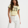 Twin Contrast Baby Tee French Vanilla - Things I Like Things I Love