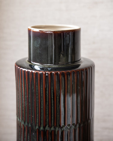Vaas Ceramic Green Brown - Things I Like Things I Love