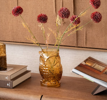 Vaas Uil Glas Amber - Things I Like Things I Love
