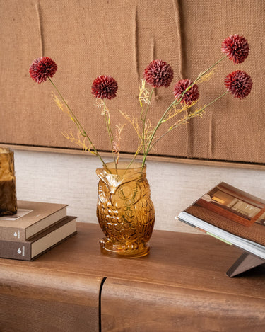 Vaas Uil Glas Amber - Things I Like Things I Love