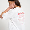 Valentine Loose Tee Bright White Self Love Club - Things I Like Things I Love