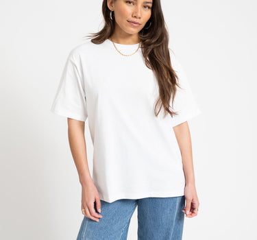 Valentine Loose Tee Bright White Self Love Club - Things I Like Things I Love