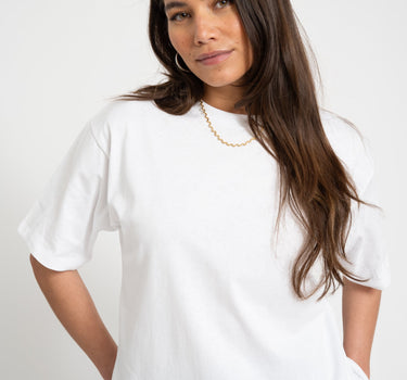 Valentine Loose Tee Bright White Self Love Club - Things I Like Things I Love