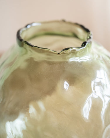 Vase Coral Glass Green - Things I Like Things I Love