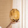 Vase Glass Falzes Amber - Things I Like Things I Love