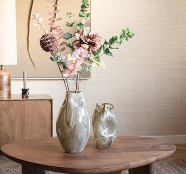 Vase Glass Jorien Taupe - Things I Like Things I Love