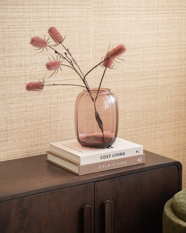 Vase Mouthblown Glass Burgundy - Things I Like Things I Love