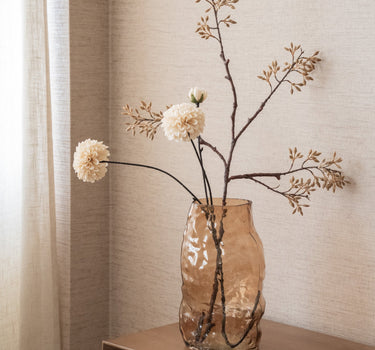 Vase Noa Glass Amber - Things I Like Things I Love