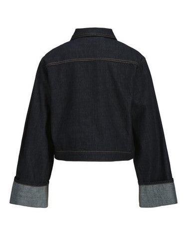 Vega Jacket Fold Up Denim GIRLS Dark Blue Denim - Things I Like Things I Love