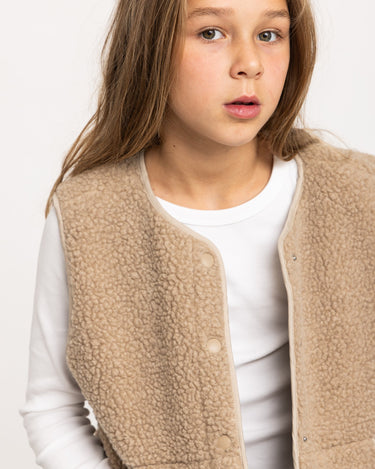 Vera Teddy Vest GIRLS Humus - Things I Like Things I Love