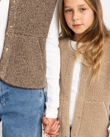 Vera Teddy Vest GIRLS Humus - Things I Like Things I Love