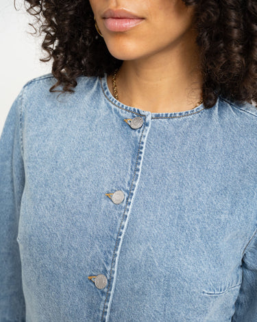 VIOLA DENIM SHIRT Blue Denim - Things I Like Things I Love