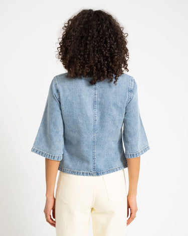 VIOLA DENIM SHIRT Blue Denim - Things I Like Things I Love