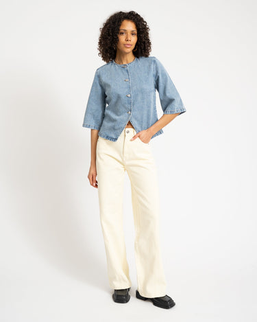 VIOLA DENIM SHIRT Blue Denim - Things I Like Things I Love