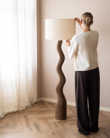 Vloerlamp Mavi Wavy Linnen - Things I Like Things I Love