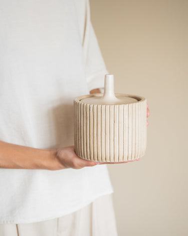 Voorraadpot Zilt Keramiek Beige - Things I Like Things I Love