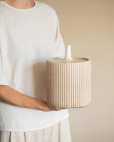 Voorraadpot Zilt Keramiek Beige - Things I Like Things I Love