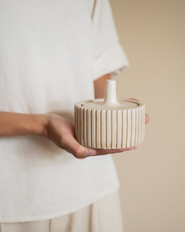 Voorraadpot Zilt Keramiek Beige - Things I Like Things I Love