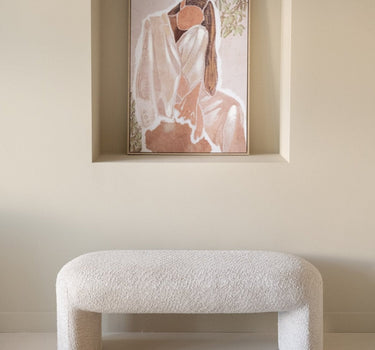 Wall Art Lady Canvas Beige - Things I Like Things I Love