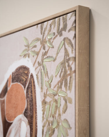 Wall Art Lady Canvas Beige - Things I Like Things I Love
