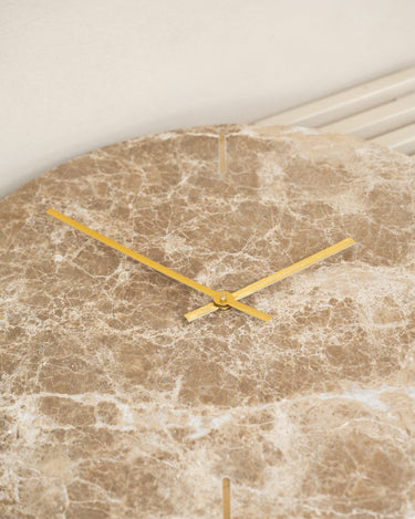 Wall Clock Moreno Marble Brown - Things I Like Things I Love