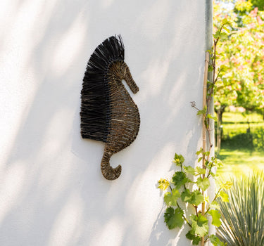 Wall Deco Seahorse Raffia - Things I Like Things I Love