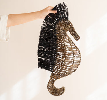 Wall Deco Seahorse Raffia - Things I Like Things I Love