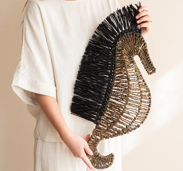 Wall Deco Seahorse Raffia - Things I Like Things I Love