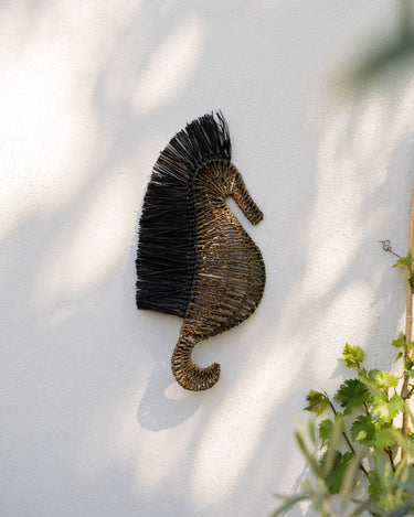 Wall Deco Seahorse Raffia - Things I Like Things I Love