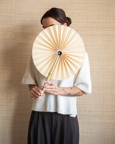 Wall Fan Round Bamboo - Things I Like Things I Love
