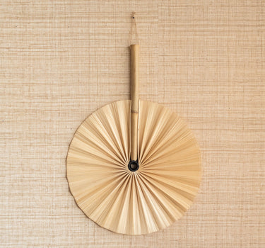 Wall Fan Round Bamboo - Things I Like Things I Love