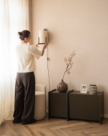 Wall Lamp Litto Linen Beige - Things I Like Things I Love
