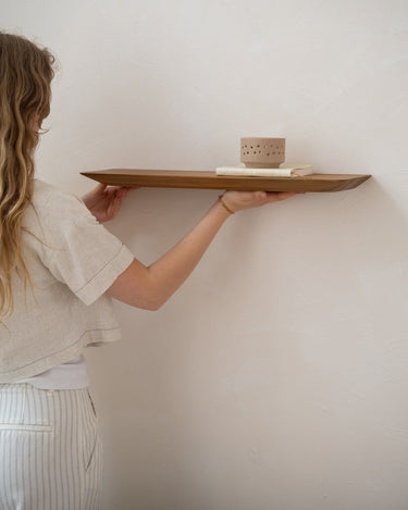 Wall Shelf Craftsman Teak Wood - Small - Things I Like Things I Love
