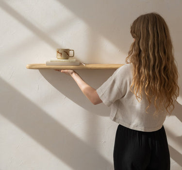 Wall Shelf Natural Wood - Small - Things I Like Things I Love