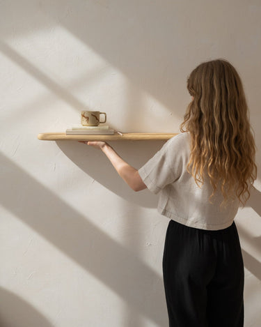 Wall Shelf Natural Wood - Small - Things I Like Things I Love