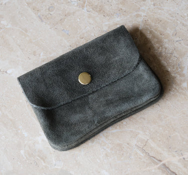 Wallet Lisa Small Real Suede Groen - Things I Like Things I Love