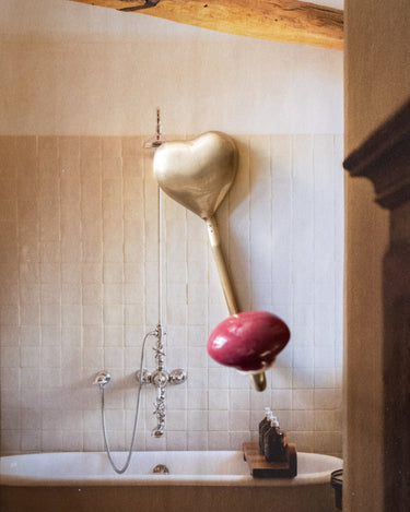 Wandhaak Hart Messing Bordeaux - Things I Like Things I Love