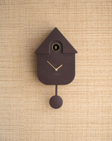 Wandklok Moderne Koekoek Mauve / Bruin - Things I Like Things I Love