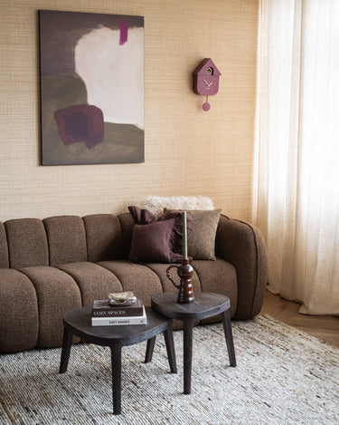 Wandklok Moderne Koekoek Mauve / Bruin - Things I Like Things I Love