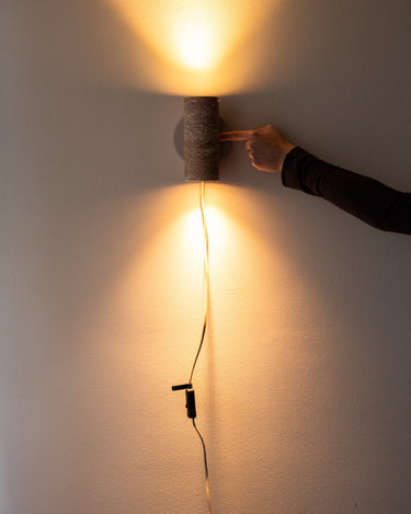 Wandlamp Tivoli Cilinder Marmer / Travertin - Things I Like Things I Love