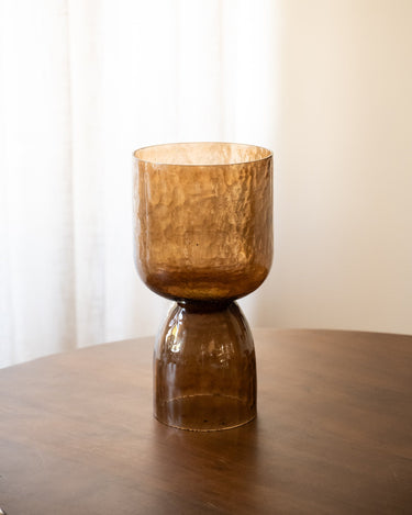 Waxinelichthouder Bexa Glass Bruin - Things I Like Things I Love
