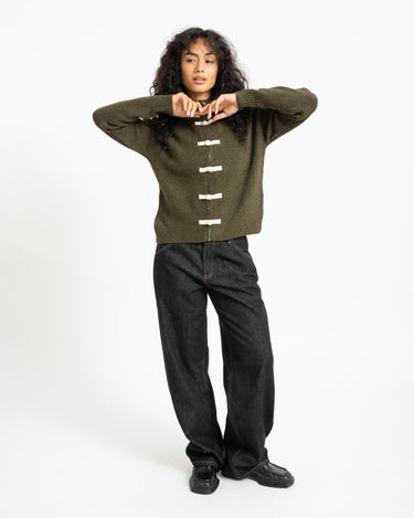 Willow Knitted Vest Olive Groen - Things I Like Things I Love