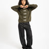 Willow Knitted Vest Olive Groen - Things I Like Things I Love