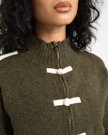 Willow Knitted Vest Olive Groen - Things I Like Things I Love