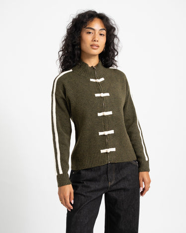 Willow Knitted Vest Olive Groen - Things I Like Things I Love